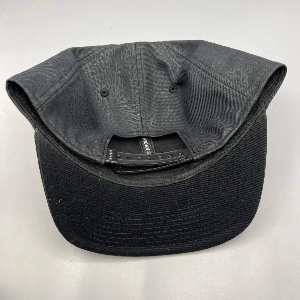 Air Jordan Hat Men Black Cement Elephant Gold Metal‎ Jumpman Snap Back Cap